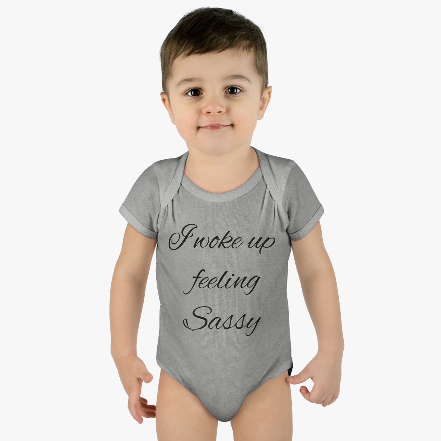 Infant Baby Rib Bodysuit (I Woke feeling Sassy)