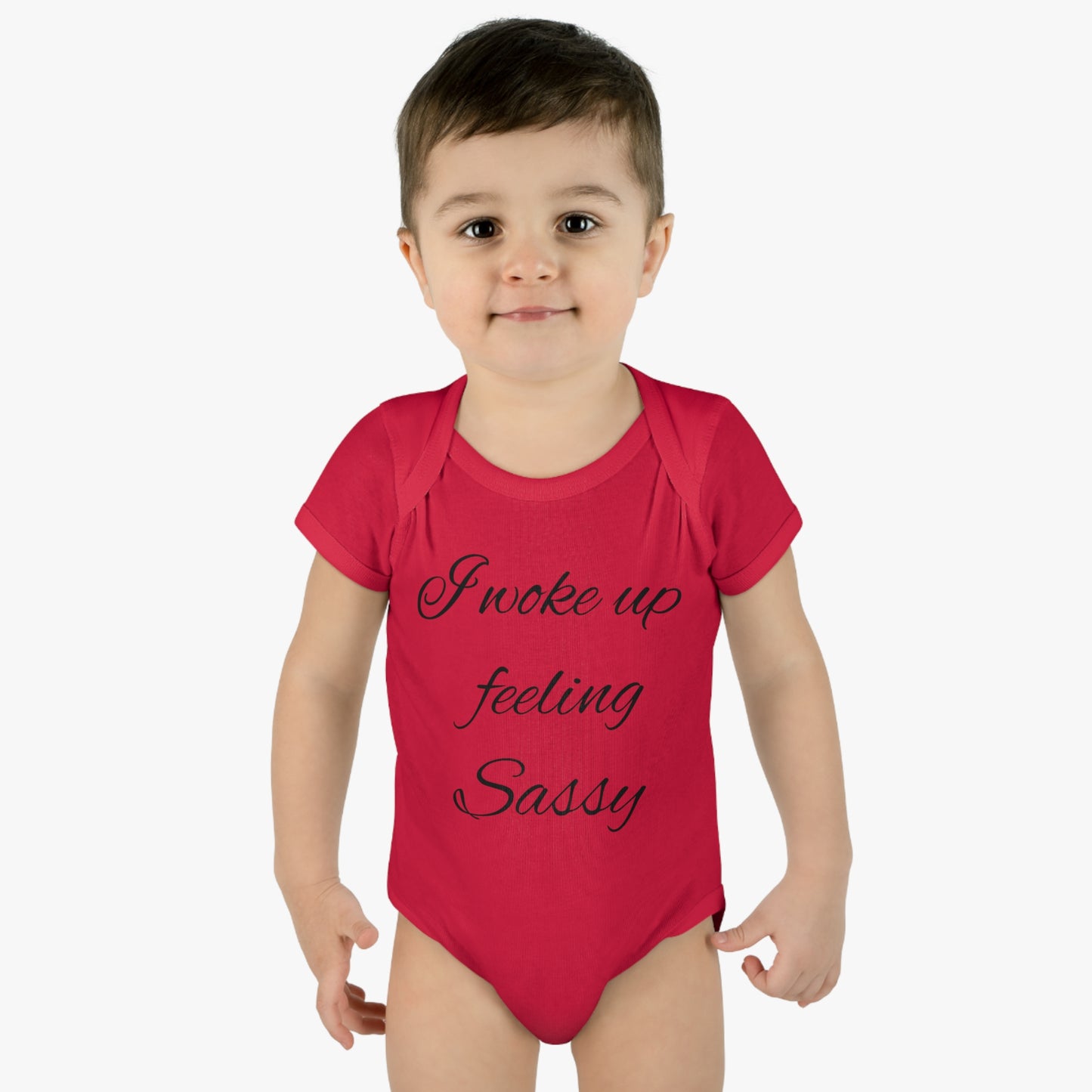 Infant Baby Rib Bodysuit (I Woke feeling Sassy)